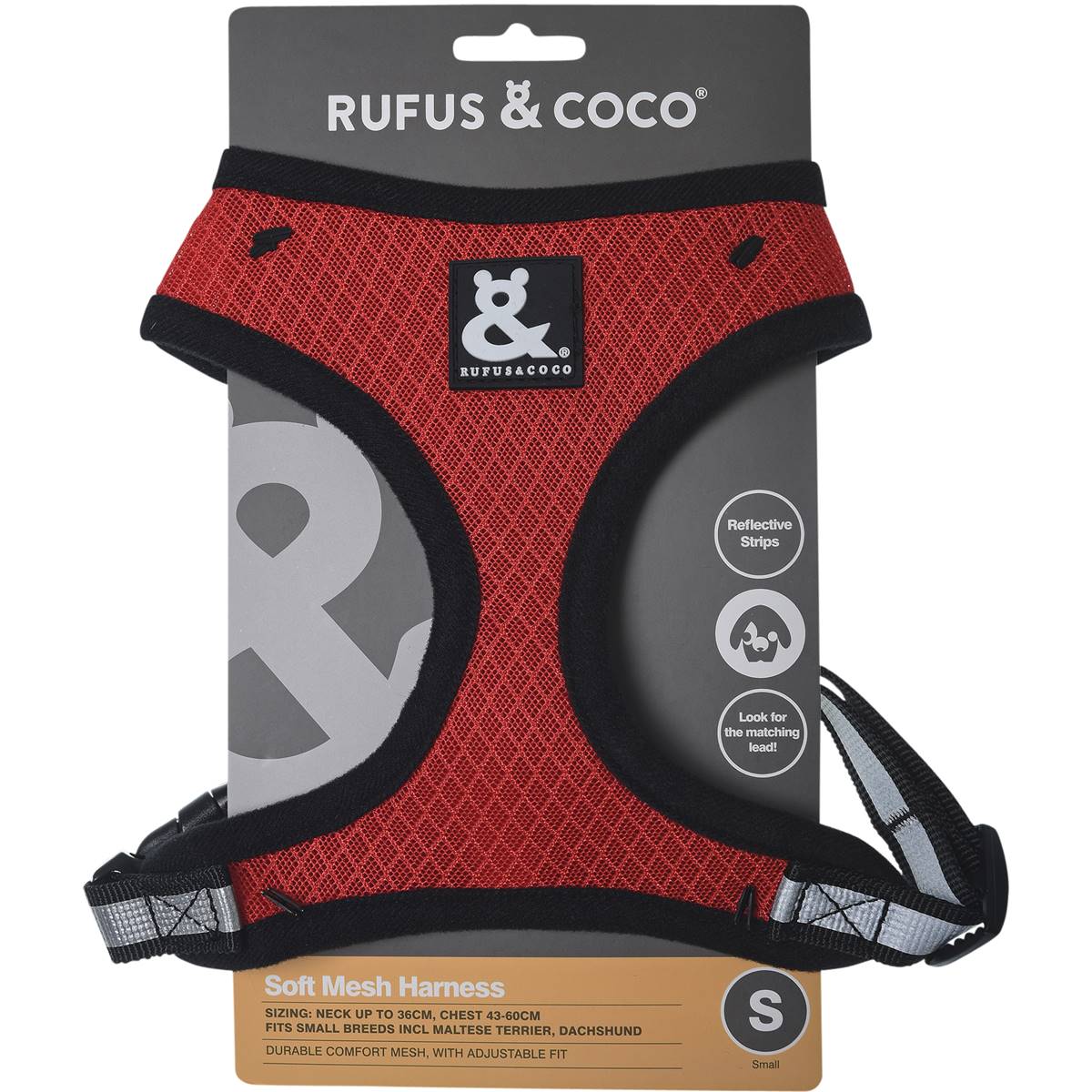 Rufus & Coco Soft Mesh Dog Harness Small Each Woolworths
