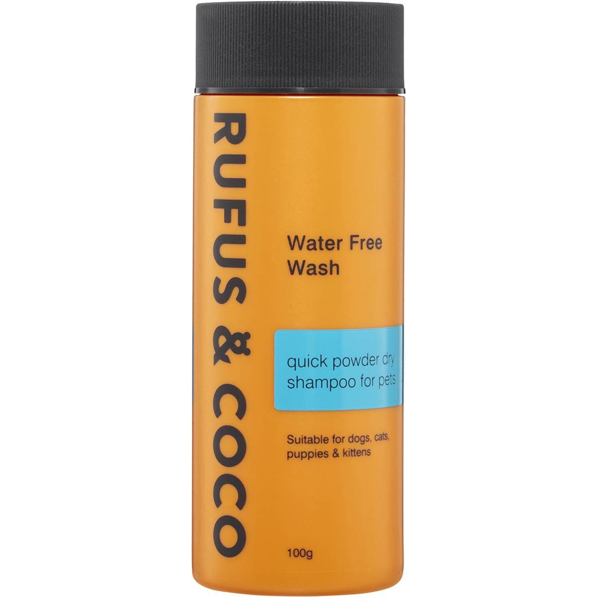 Rufus & Coco Water Free Wash Dog Grooming Powder 100g Woolworths