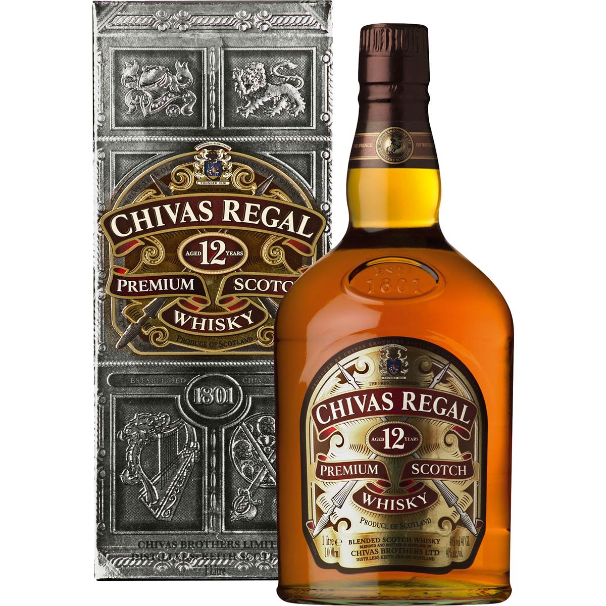 Chivas Regal Scotch Whisky 12 Years Old 1l | Woolworths