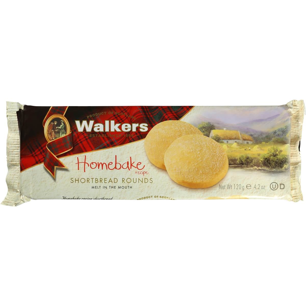 Walkers Snacks Homebake Shortbread Rounds 120g Woolworths