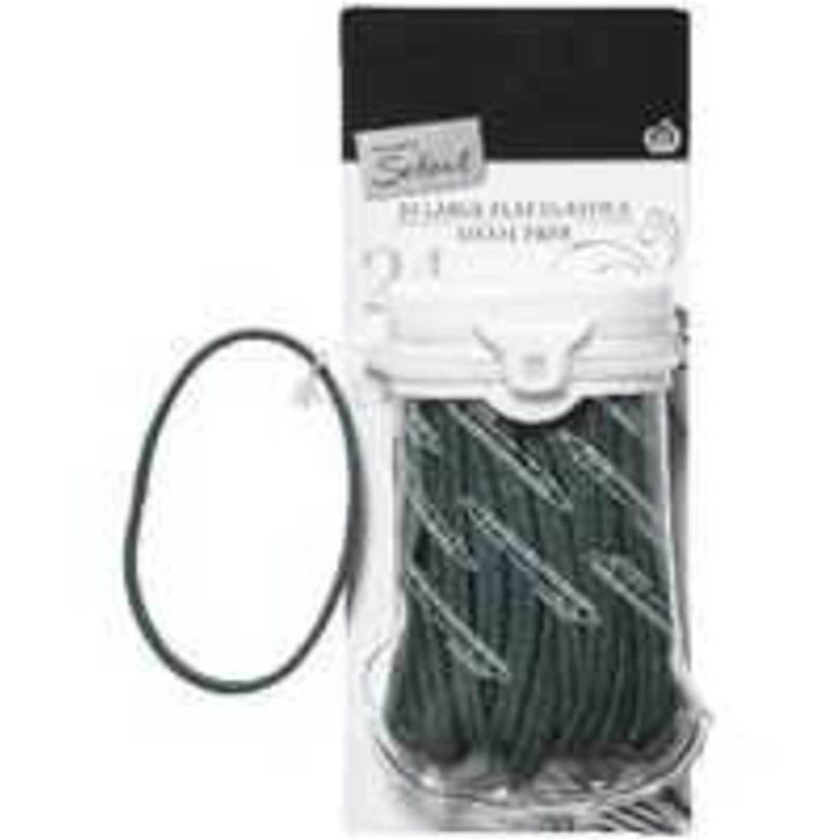 Select Hair Elastics Large Flat Green