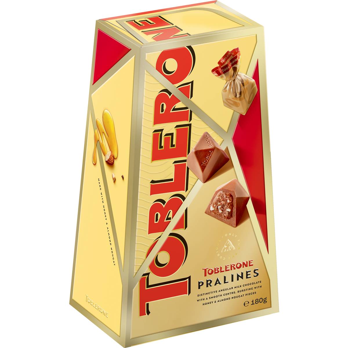 Toblerone Pralines Boxed Chocolate 180g | Woolworths