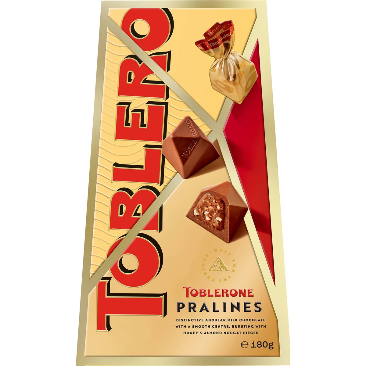 Toblerone Pralines Boxed Chocolate 180g | Woolworths