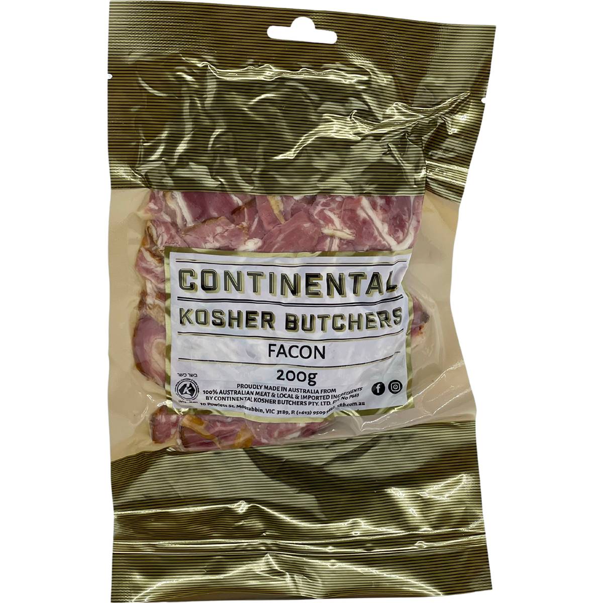 Continental Continental Kosher Butcher Facon 200g Woolworths