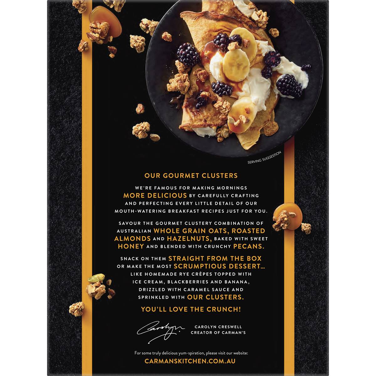 Carman's Clusters Gourmet Honey Roasted Nut 450g Woolworths