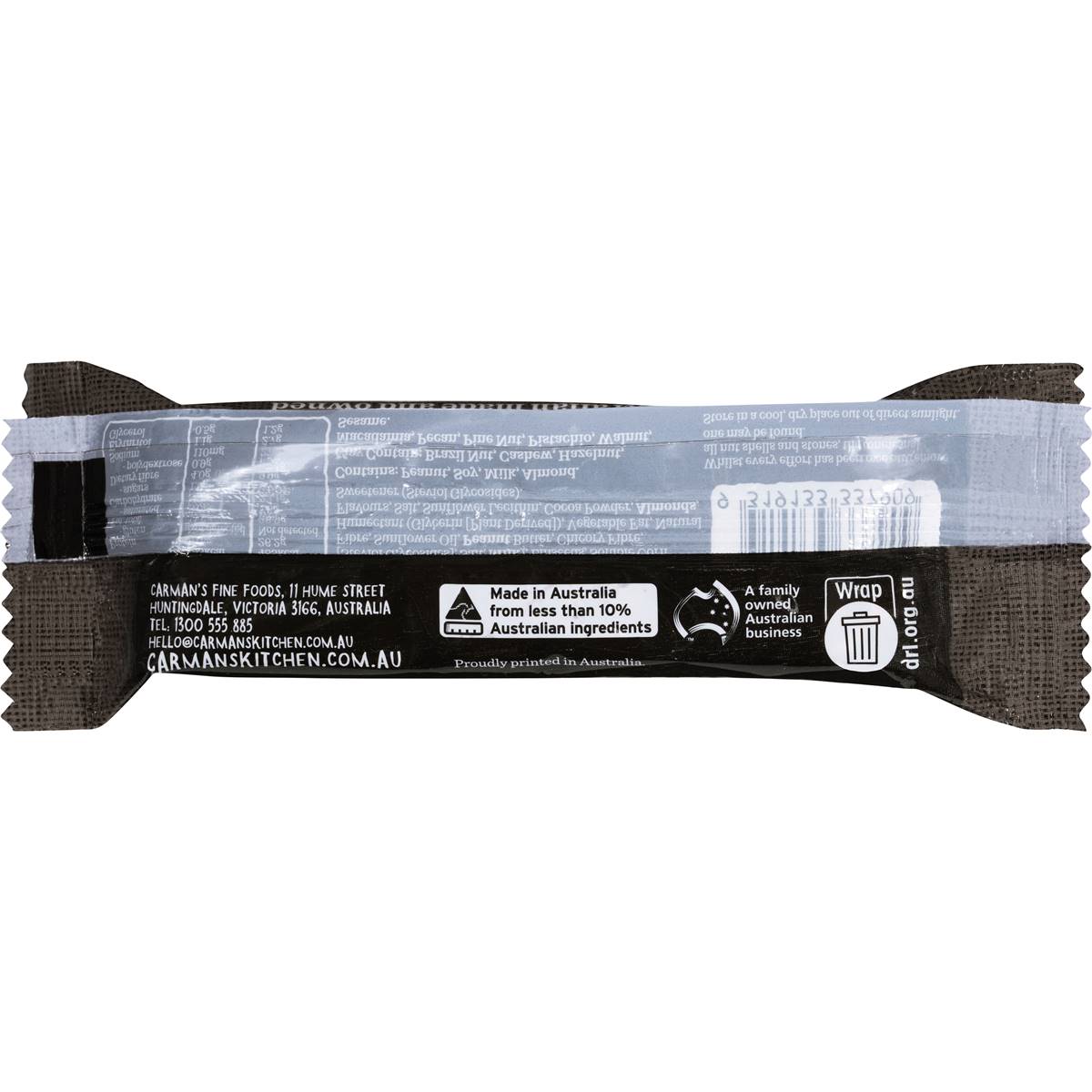 Carman's Protein Bars Low Sugar Dark Choc & Roasted Nut 5 Pack Woolworths