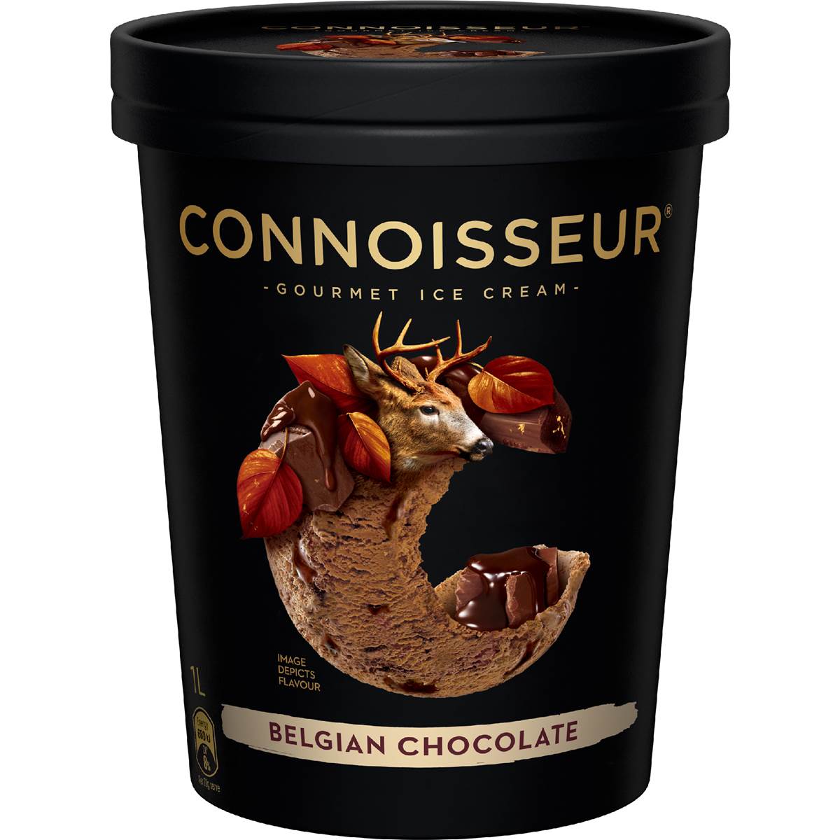 Connoisseur Ice Cream Belgian Chocolate 1l Tub | Woolworths