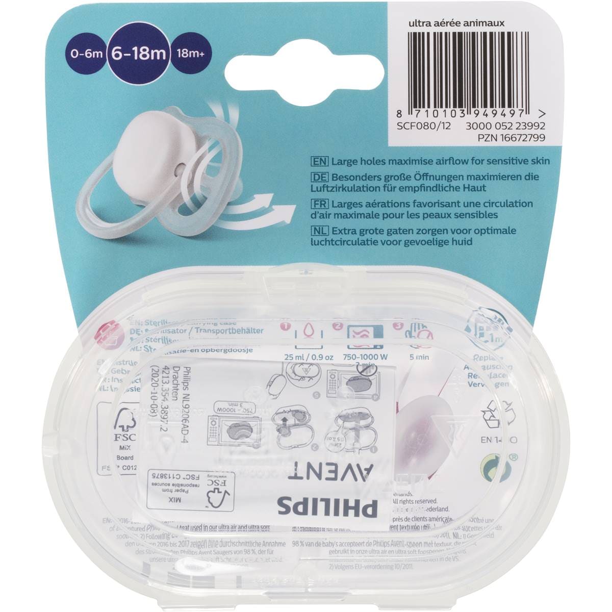Phillips Avent Animal Soother 618 Months 2 Pack Woolworths
