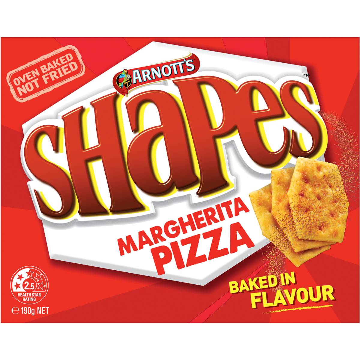 Arnott's Shapes Margherita Pizza 190g