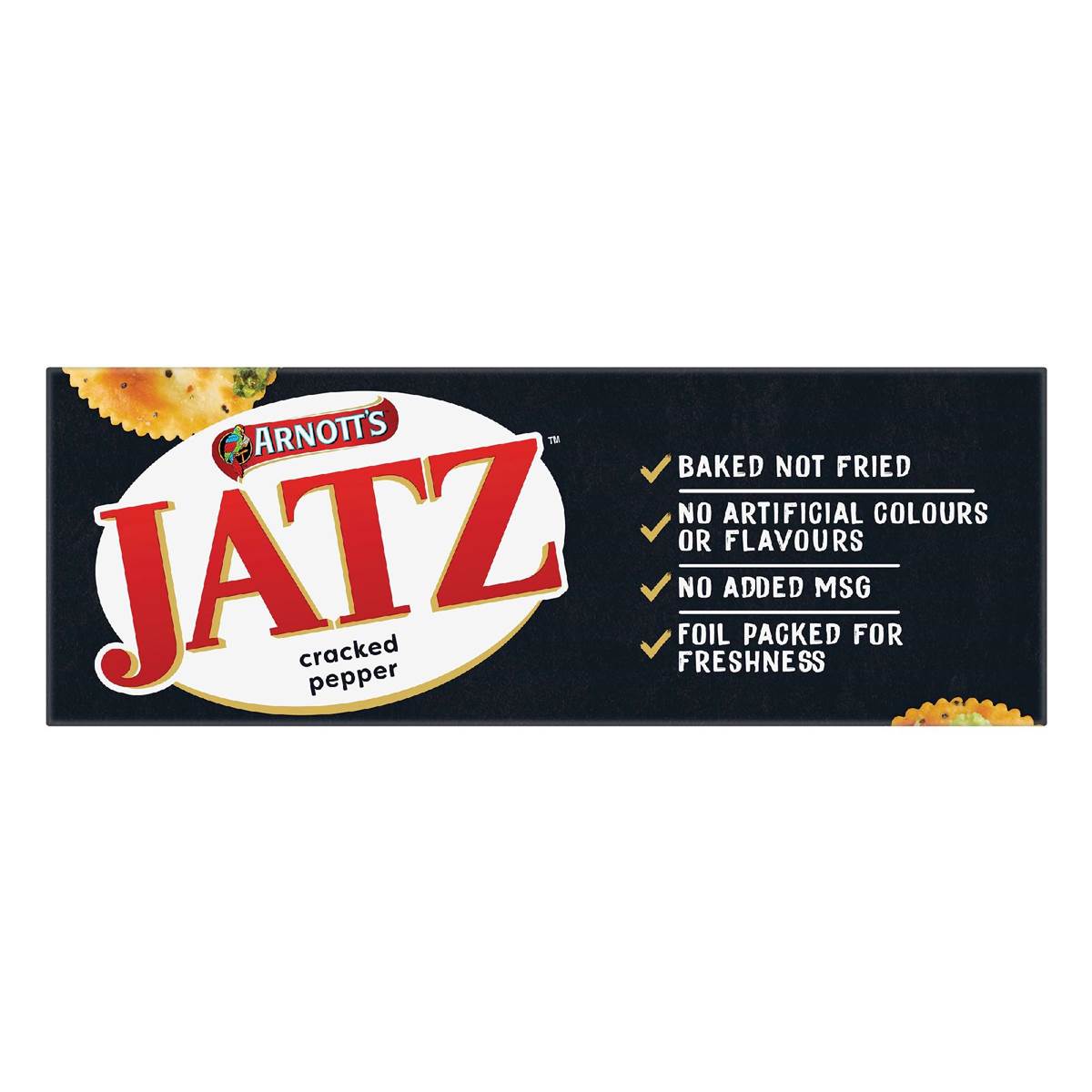 Arnott's Jatz Cracked Pepper Cracker Biscuits 225g Woolworths
