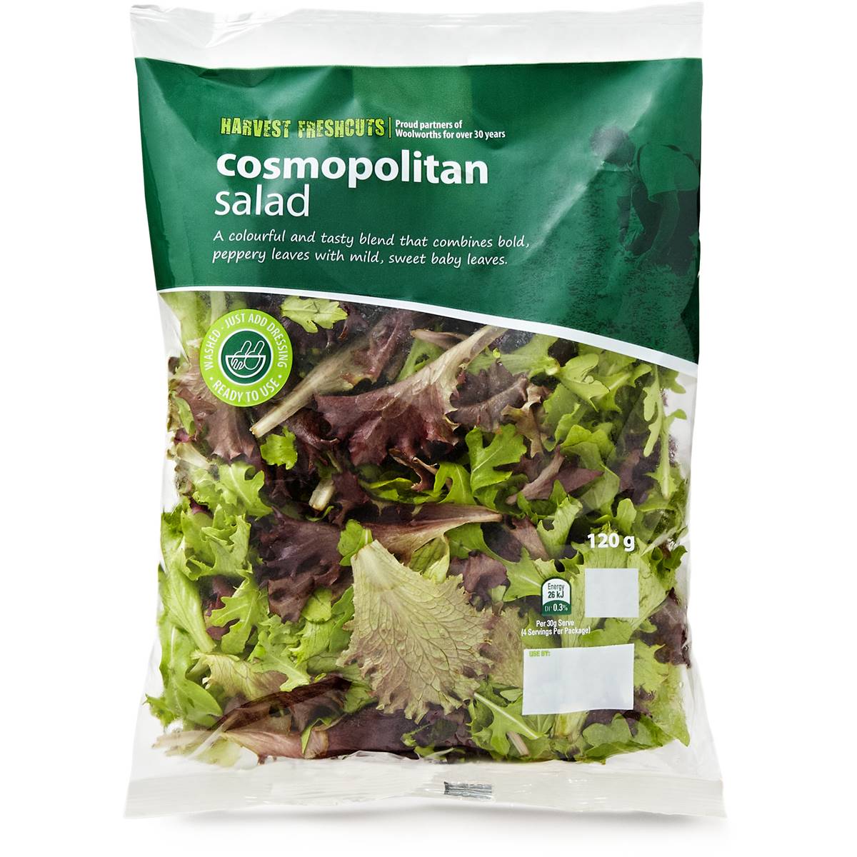 Woolworths Cosmopolitan Salad 120g Bag Woolworths