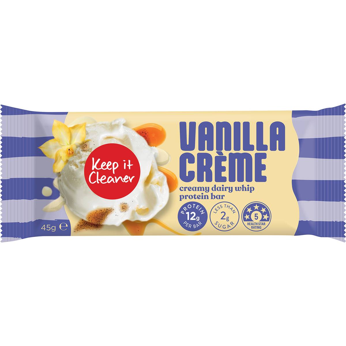 Keep It Cleaner Vanilla Creme Creamy Dairy Whip Protein Bar 45g