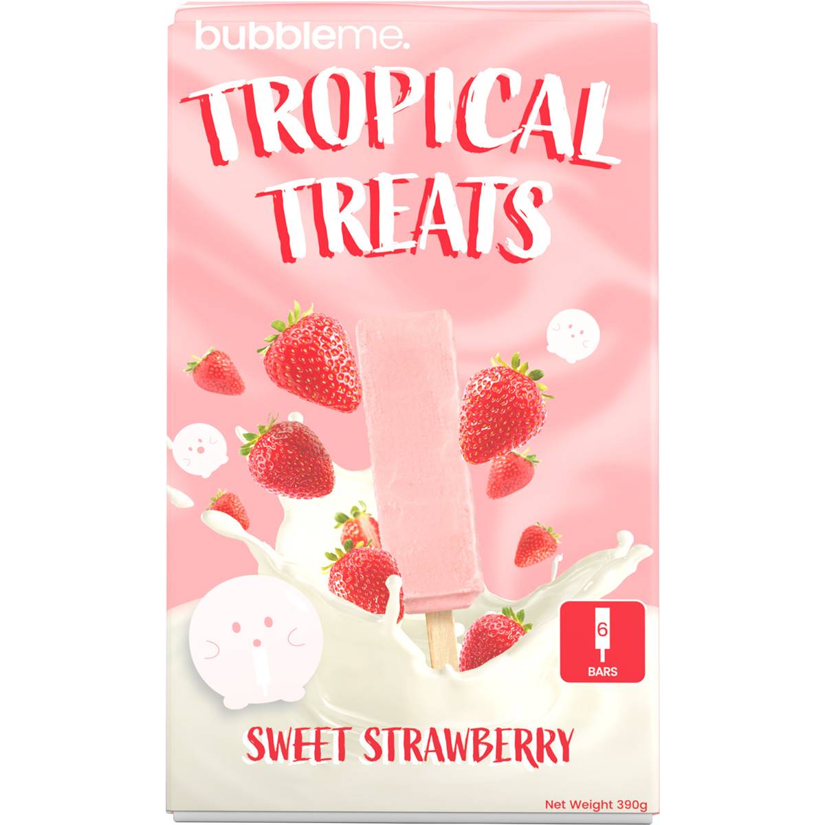 Bubbleme Tropical Treats Sweet Strawberry 6 Pack | Woolworths