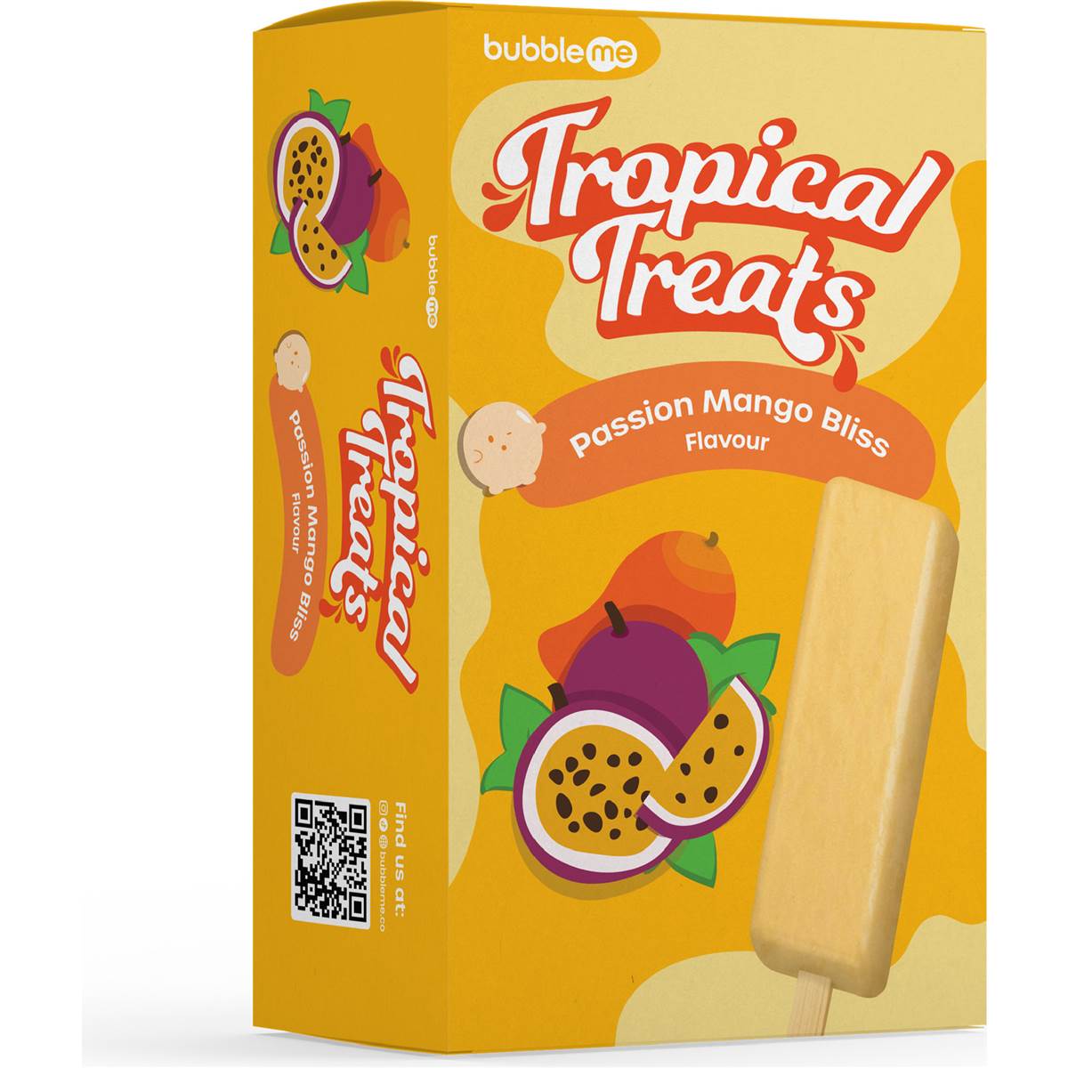 Bubbleme Tropical Treats Mango Passionfruit Bliss 6 Pack Woolworths