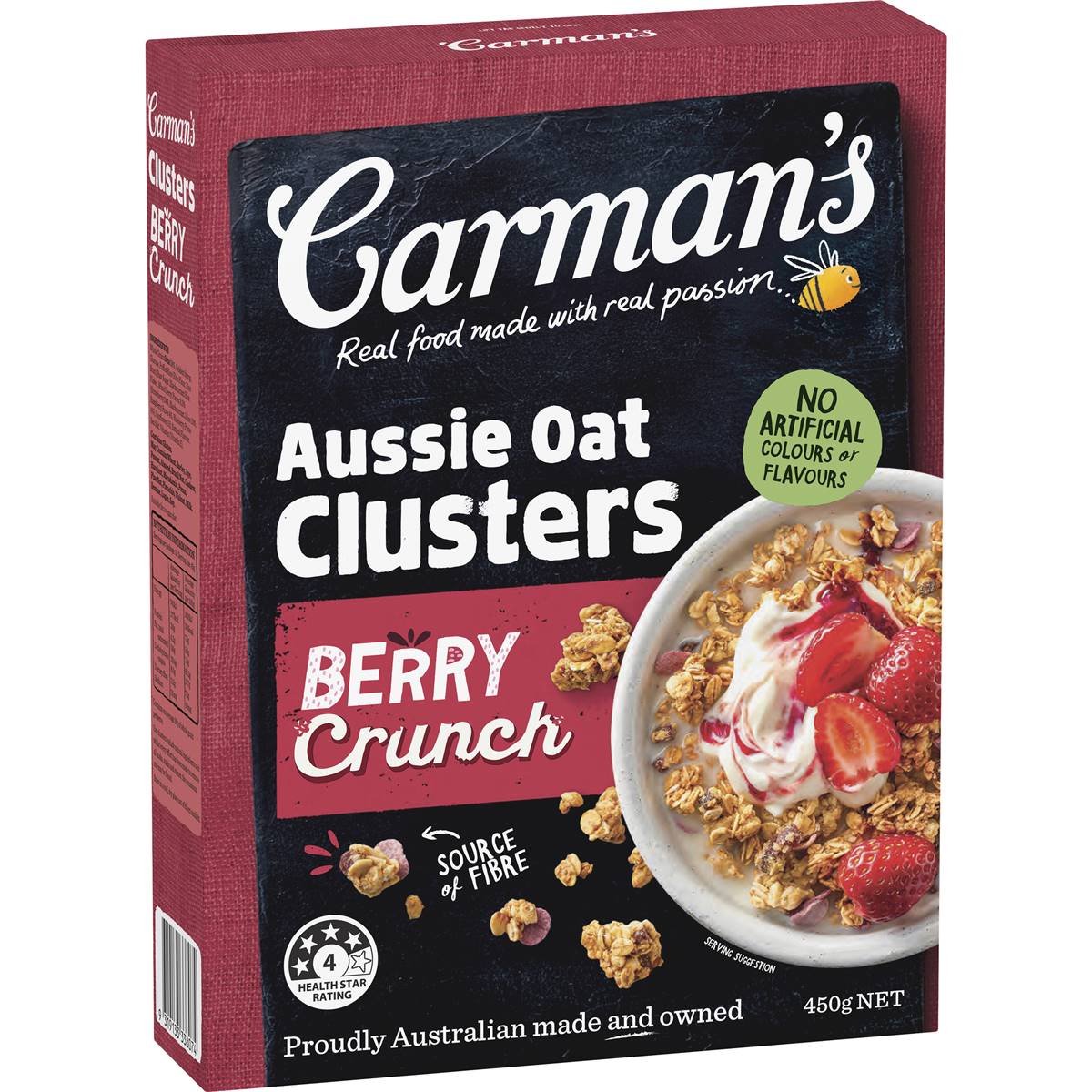 Carman's Aussie Oat Clusters Berry Crunch