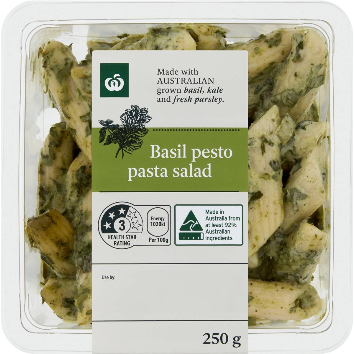 Woolworths Basil Pesto Pasta Salad 250g Woolworths