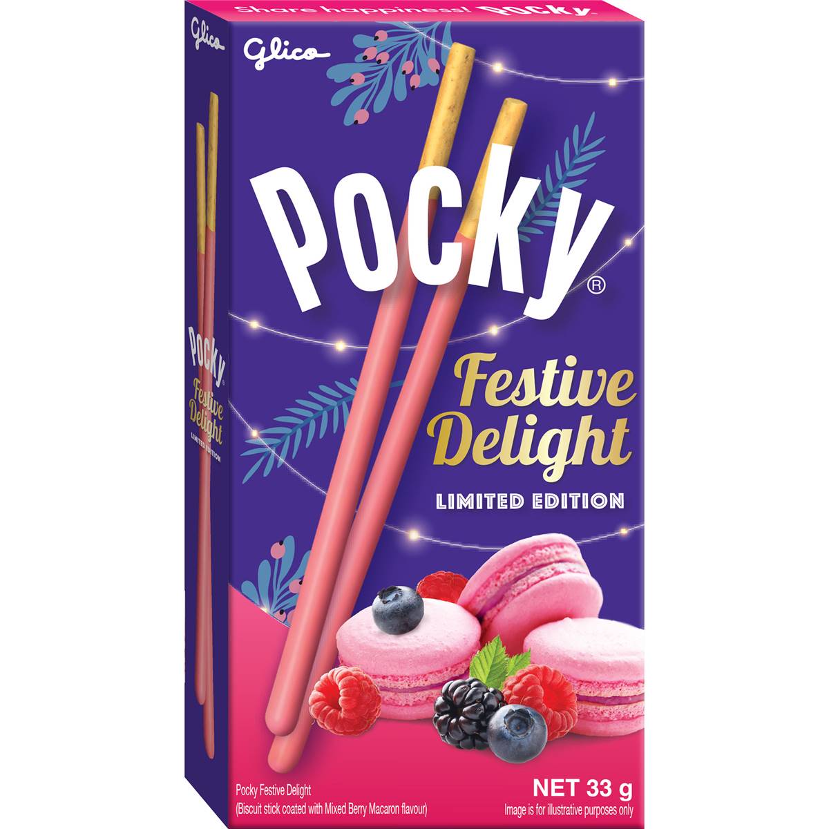 Glico Pocky Biscuit Festive Delight 33g | Woolworths