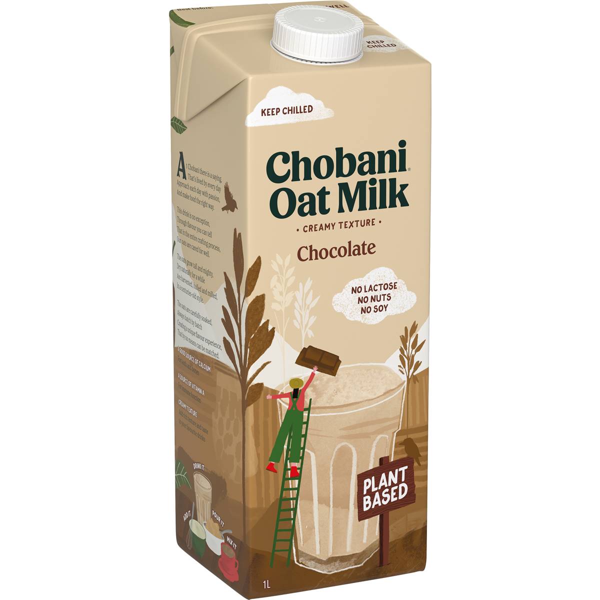 Chobani Oat Milk Chocolate 1l Woolworths