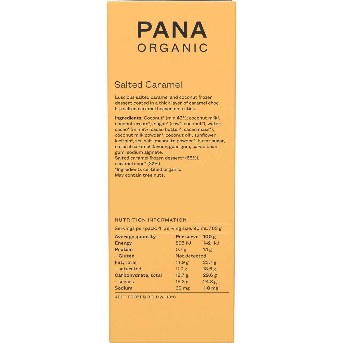 Pana Organic Frozen Dessert Salted Caramel 4 Pack 