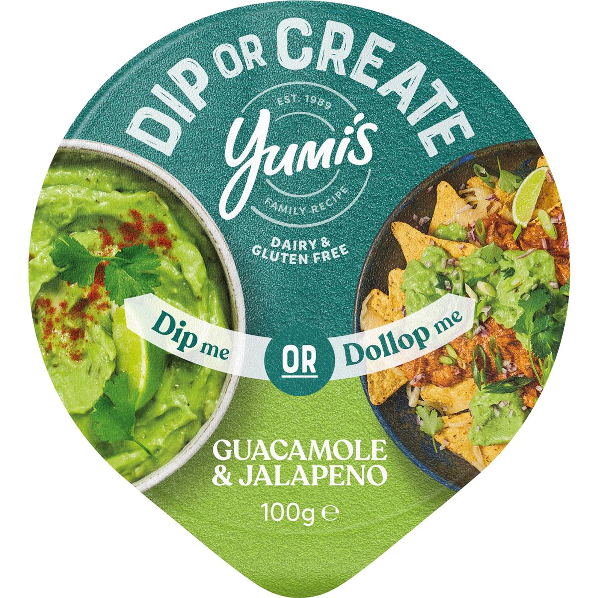 Yumi's Dip Or Create Guacamole & Jalapeno 100g Woolworths