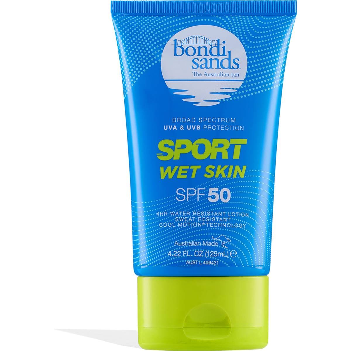 Bondi Sands Sport Wet Skin Water Resistant Lotion Spf50 125ml Woolworths