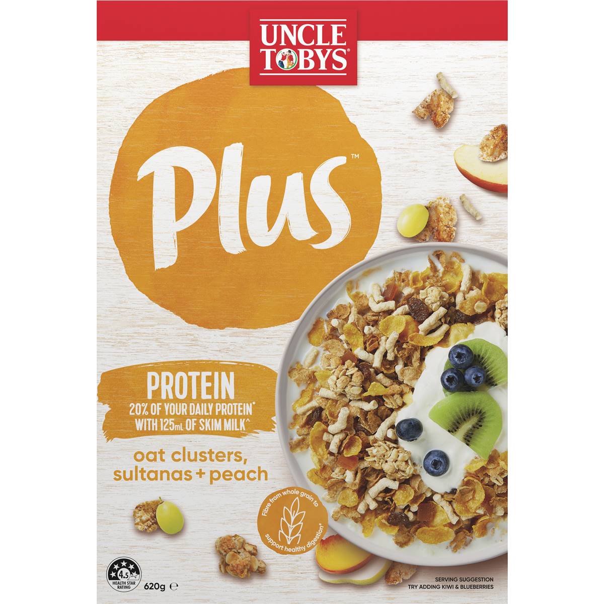 Uncle Tobys Plus Protein Cereal 620g Woolworths