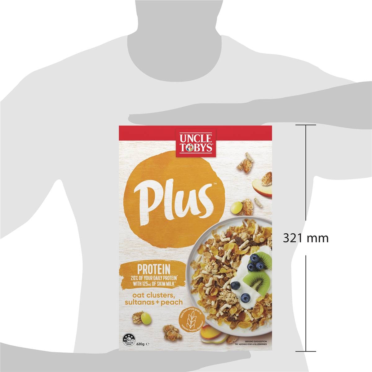 Uncle Tobys Plus Protein Cereal 620g Woolworths