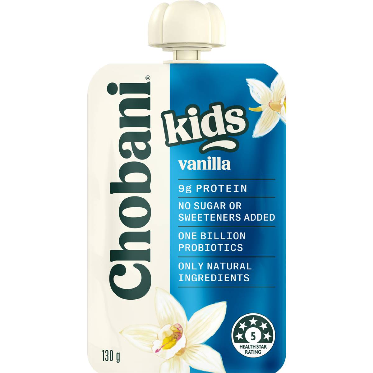 Chobani Kids Yogurt Pouch Vanilla 130g Woolworths