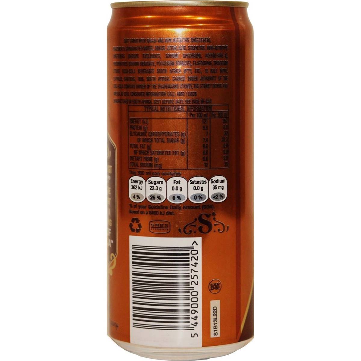 Stoney Ginger Beer Beer 300ml | Woolworths