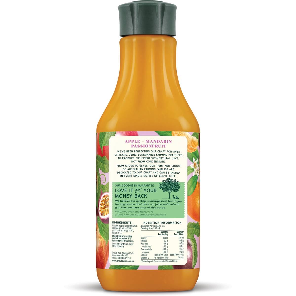 Grove Juice Apple Mandarin Passionfruit Juice 1.5l Woolworths
