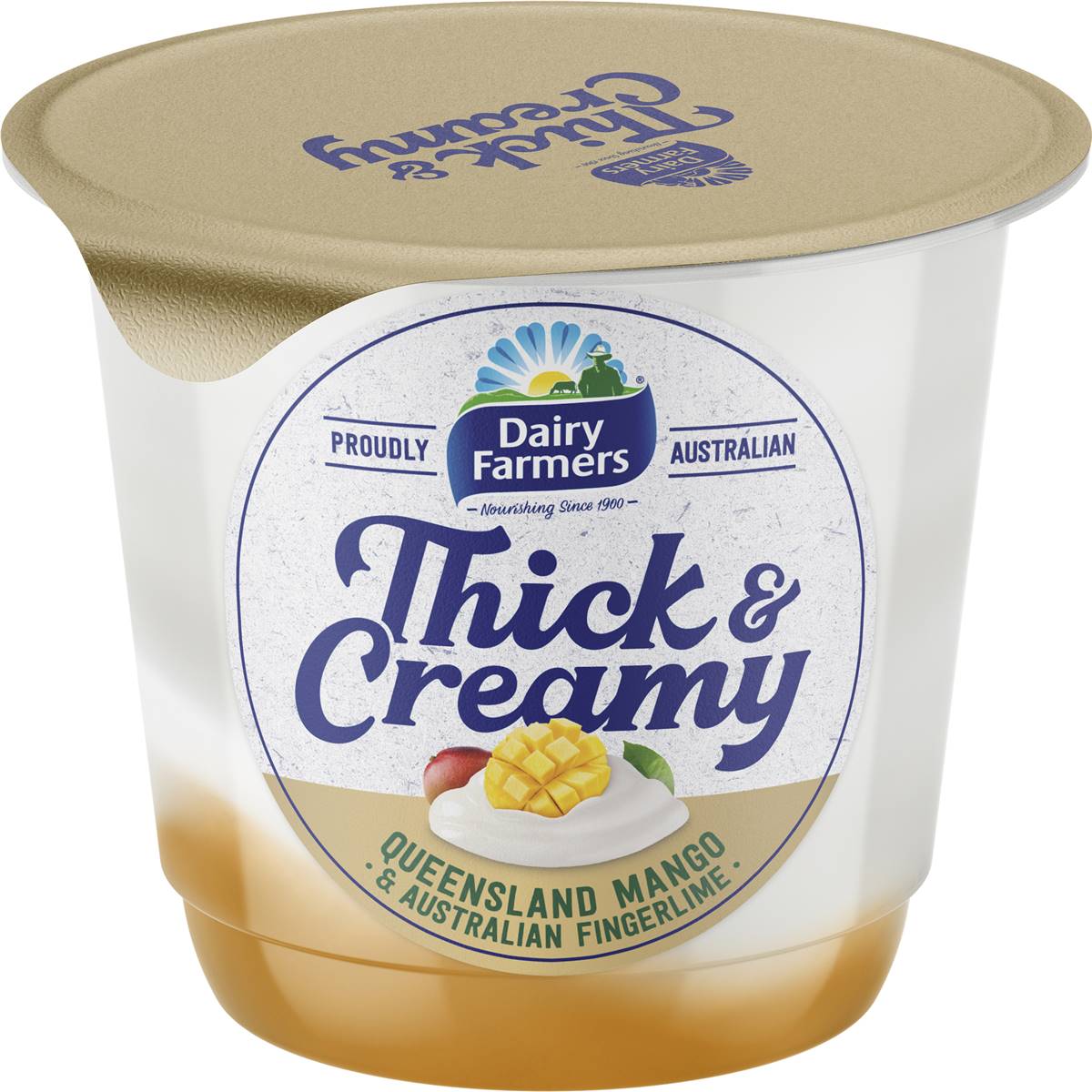Dairy Farmers Thick & Creamy Mango & Fingerlime Yoghurt