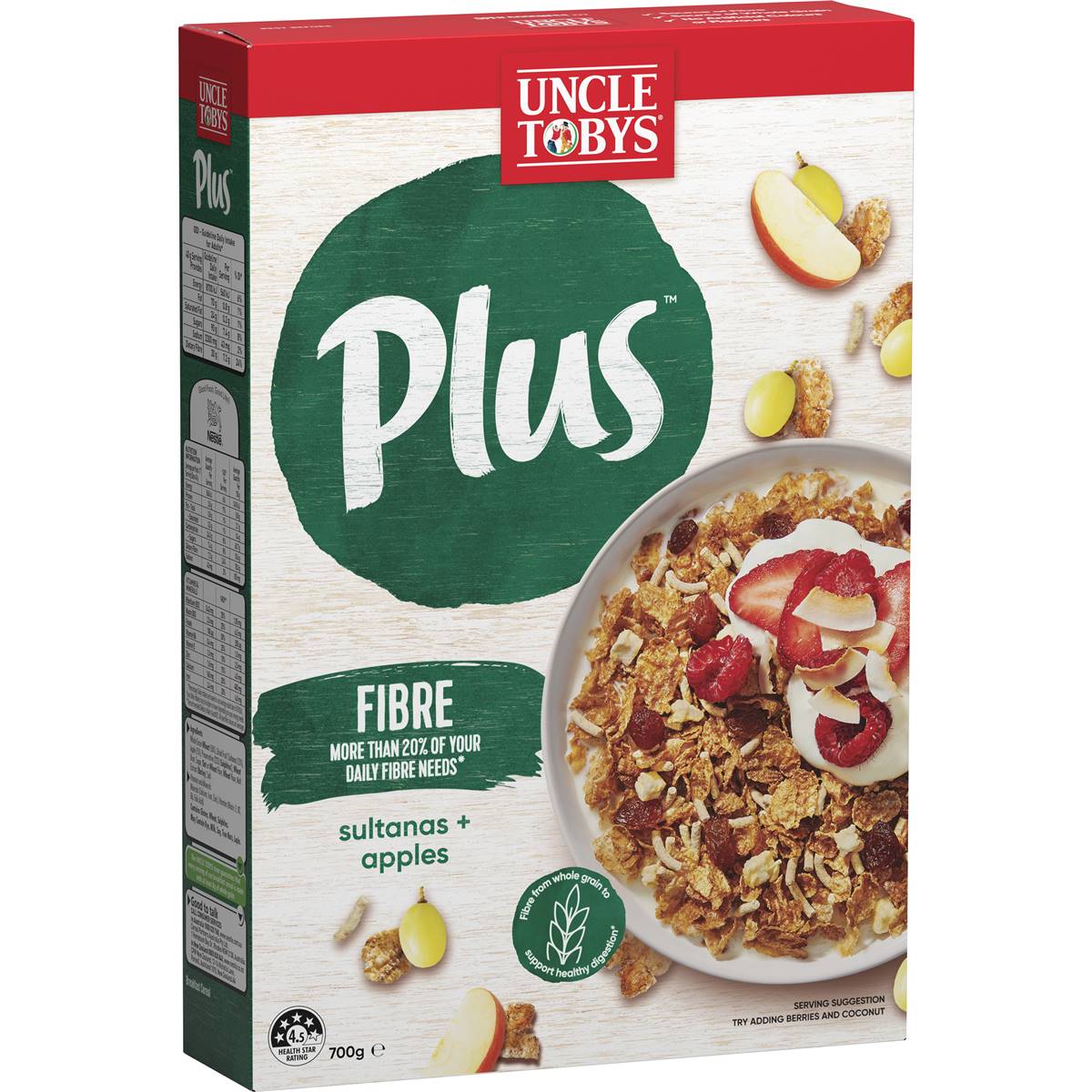 Uncle Tobys Plus Fibre Cereal