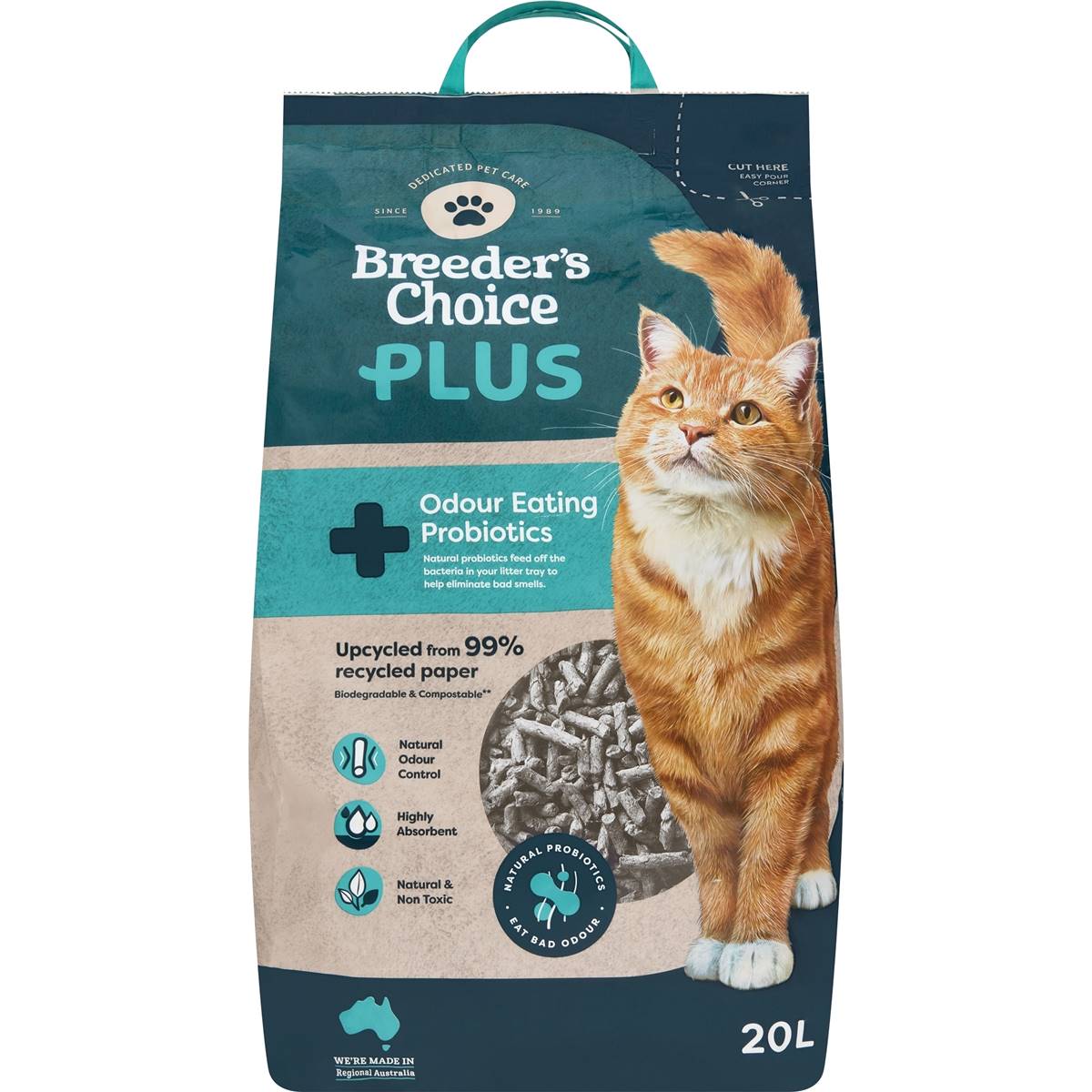 Breeders Choice Plus Cat Litter 20l Woolworths