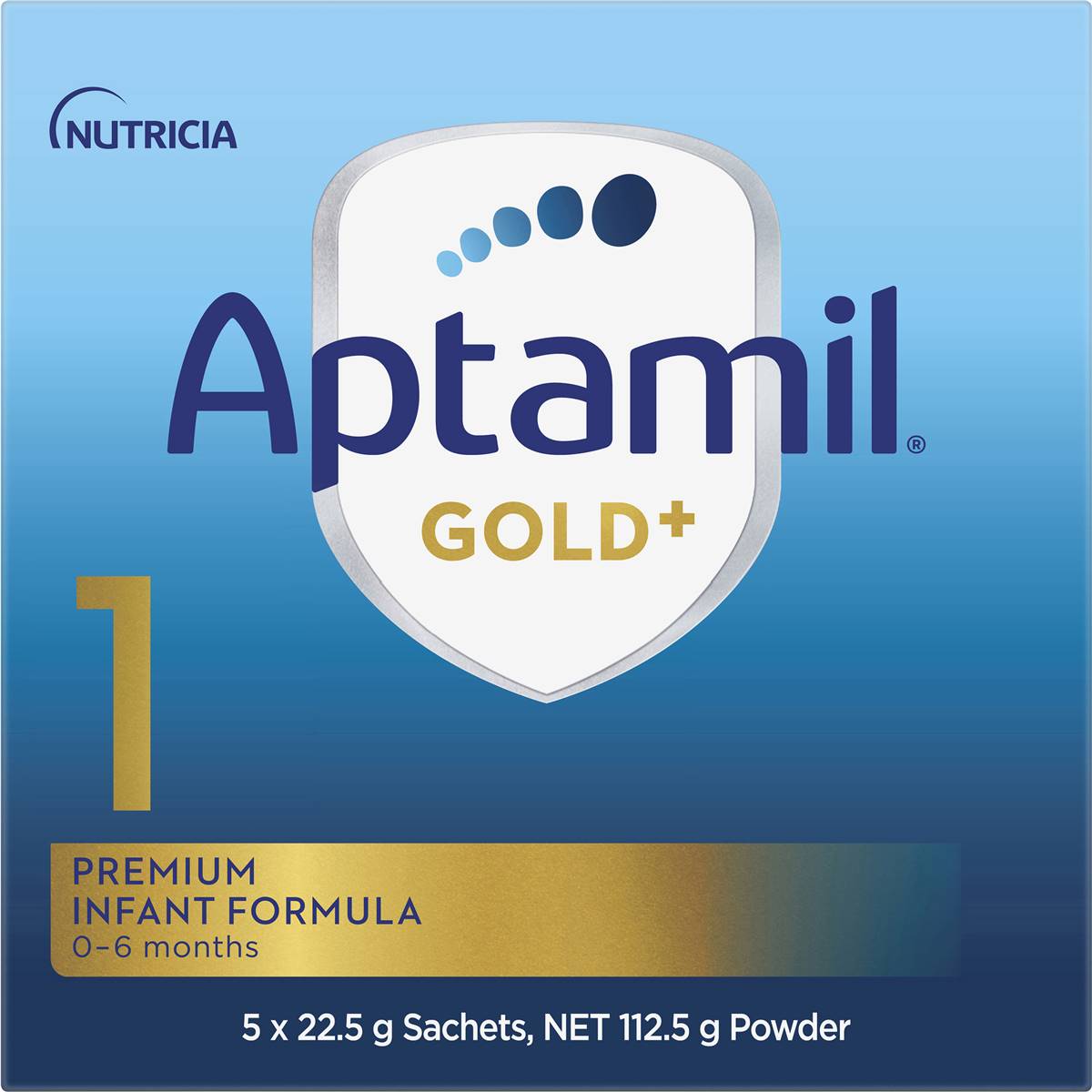 Aptamil Gold+ Stage 1 Infant Formula 06 Months Sachets 5 Pack Woolworths