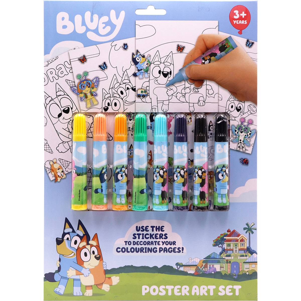 Bluey Poster Art Set Each | Woolworths