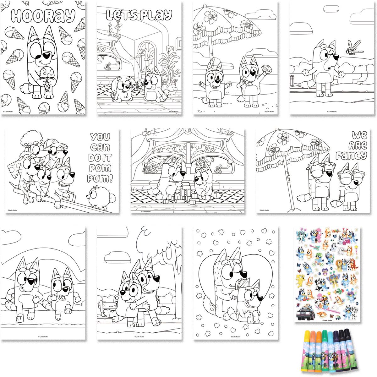 Bluey Poster Art Set Each | Woolworths