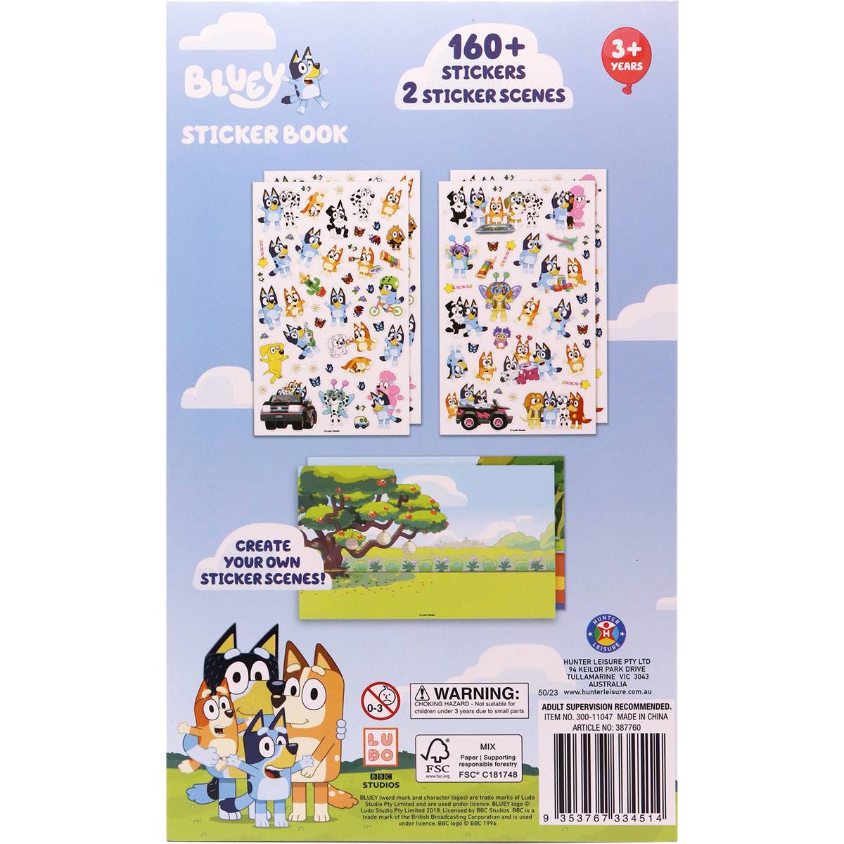 Bluey Easter Sticker Book Each Woolworths