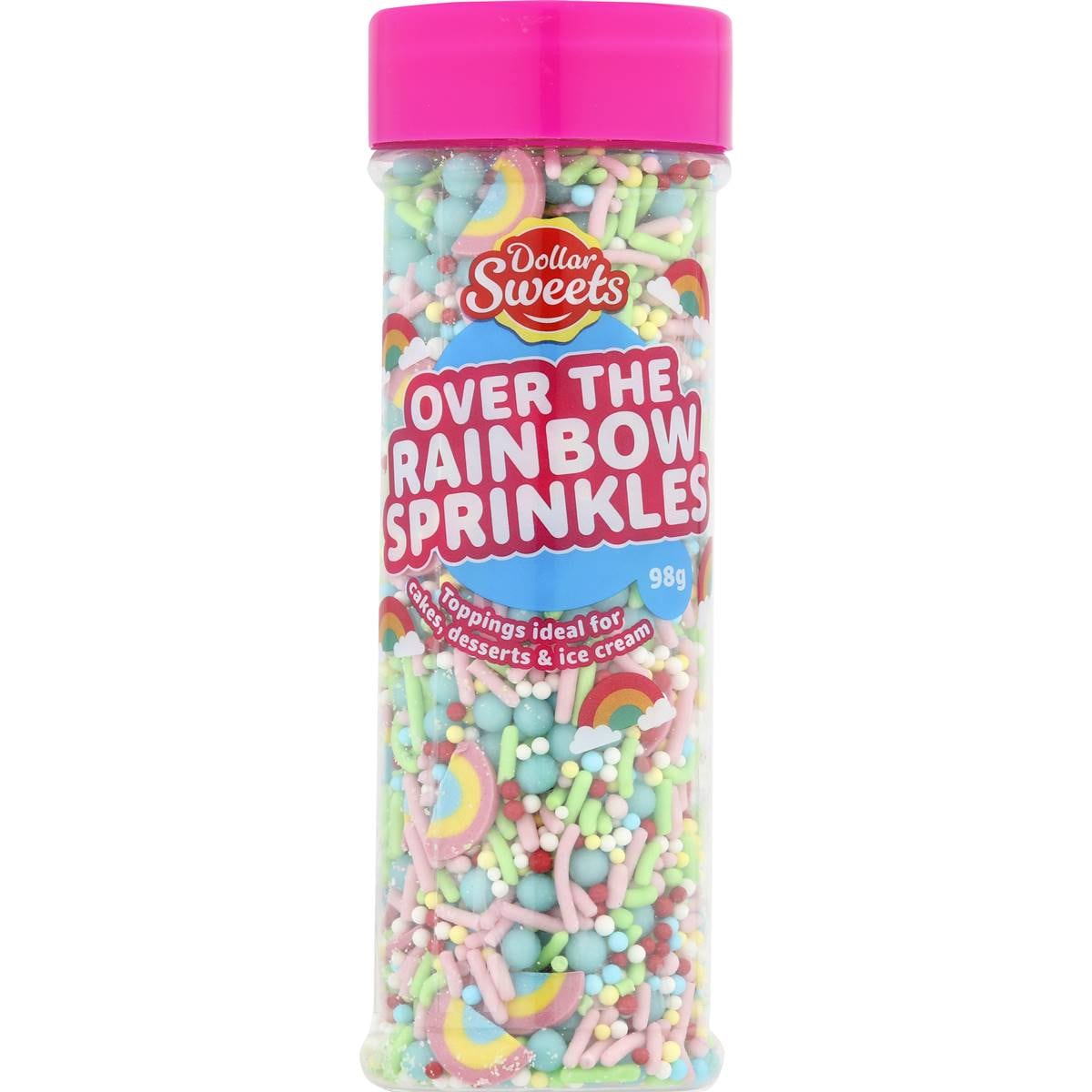 Dollar Sweets Over The Rainbow Sprinkles 98g Woolworths