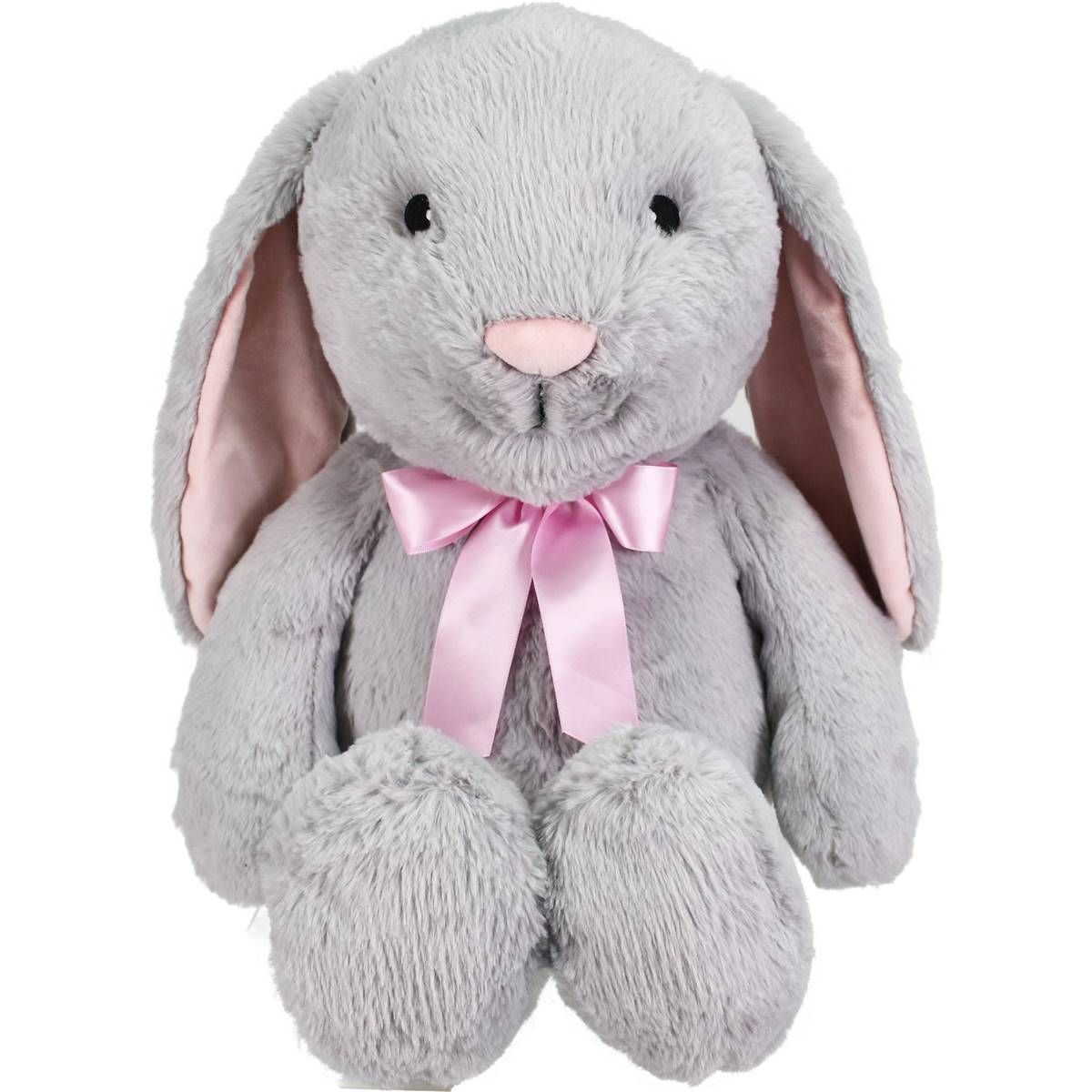 Easter Plush Bunny 72cm Grey Each | Woolworths