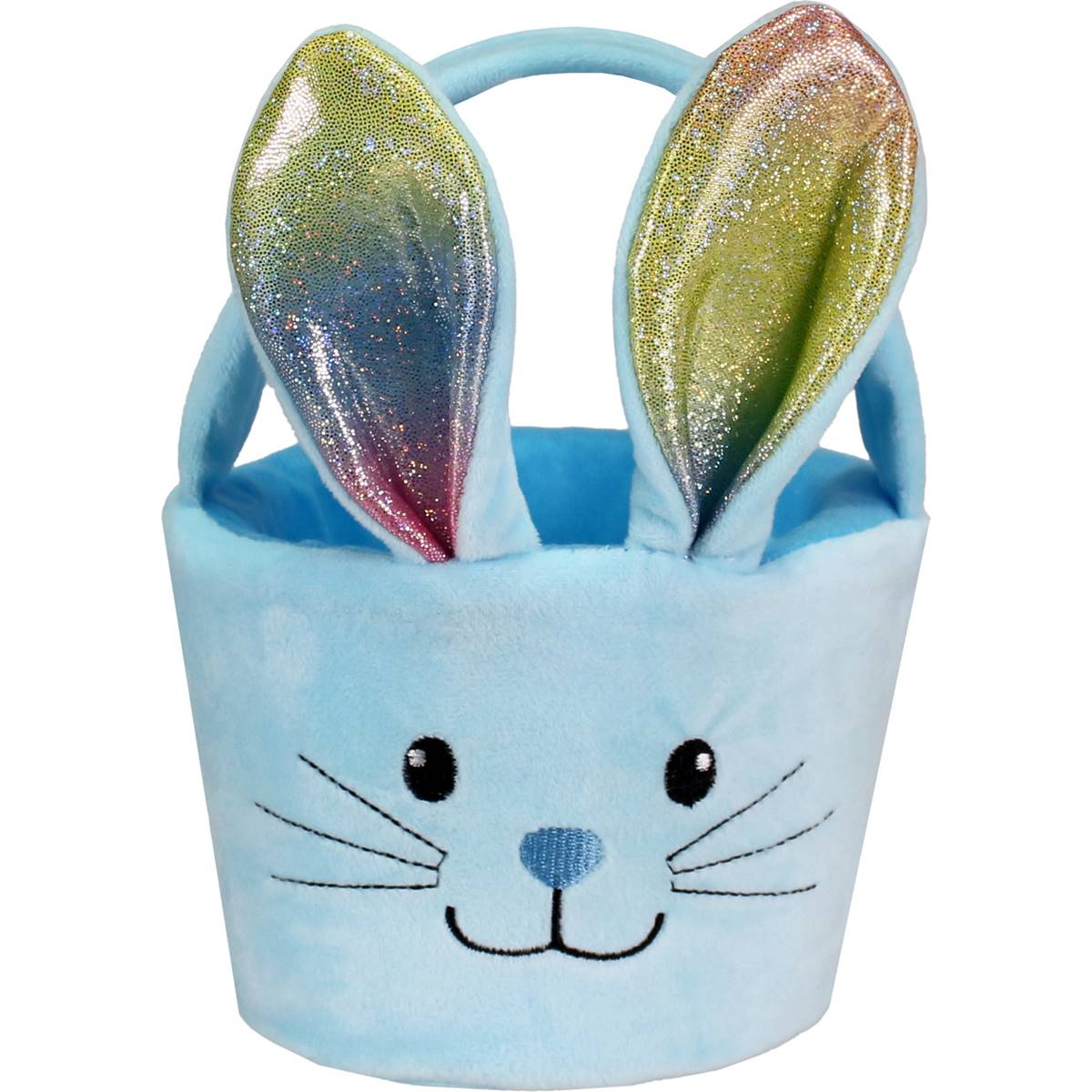 Easter Plush Basket Blue Each | Woolworths