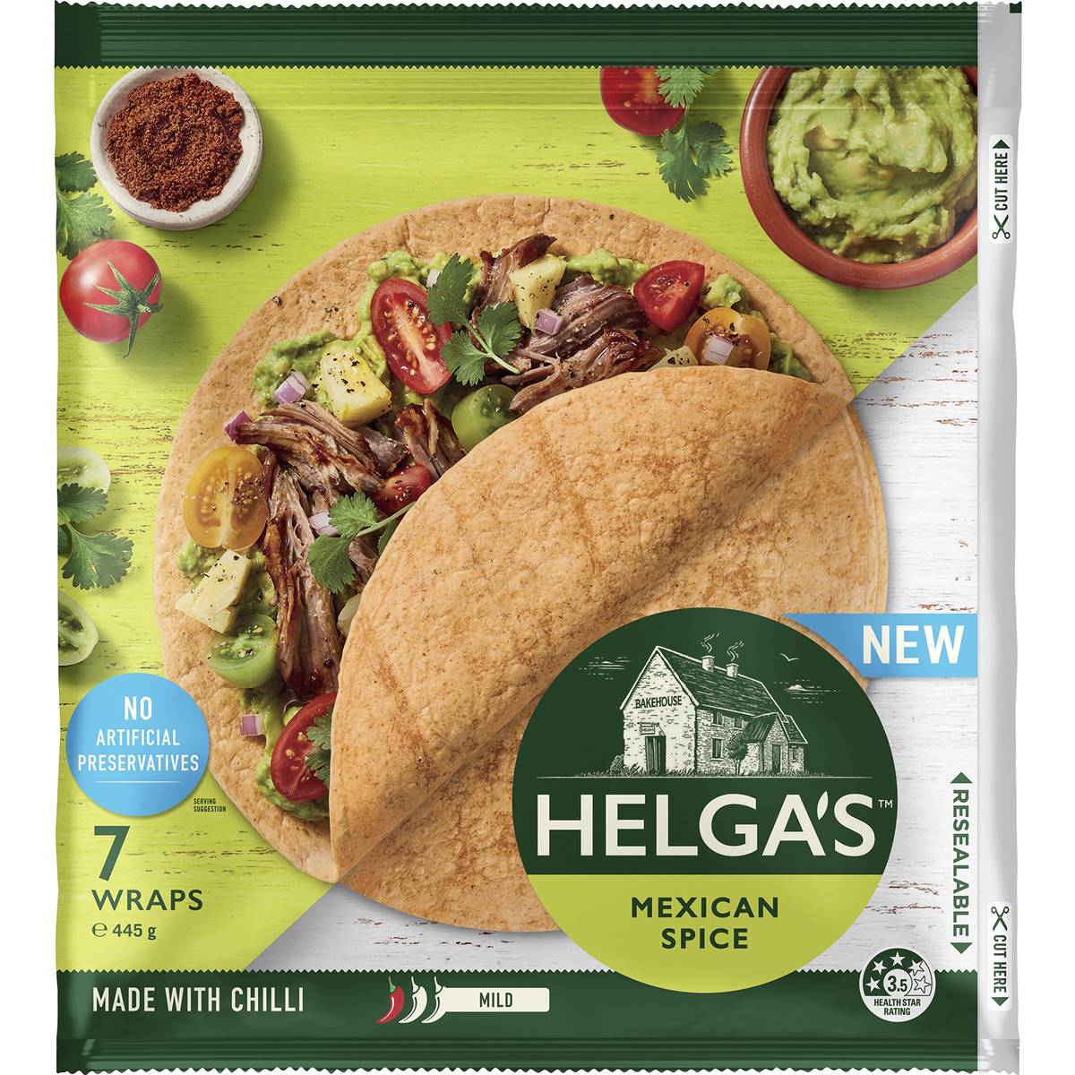 Helga S Mexican Spice Wraps 7 Pack Woolworths