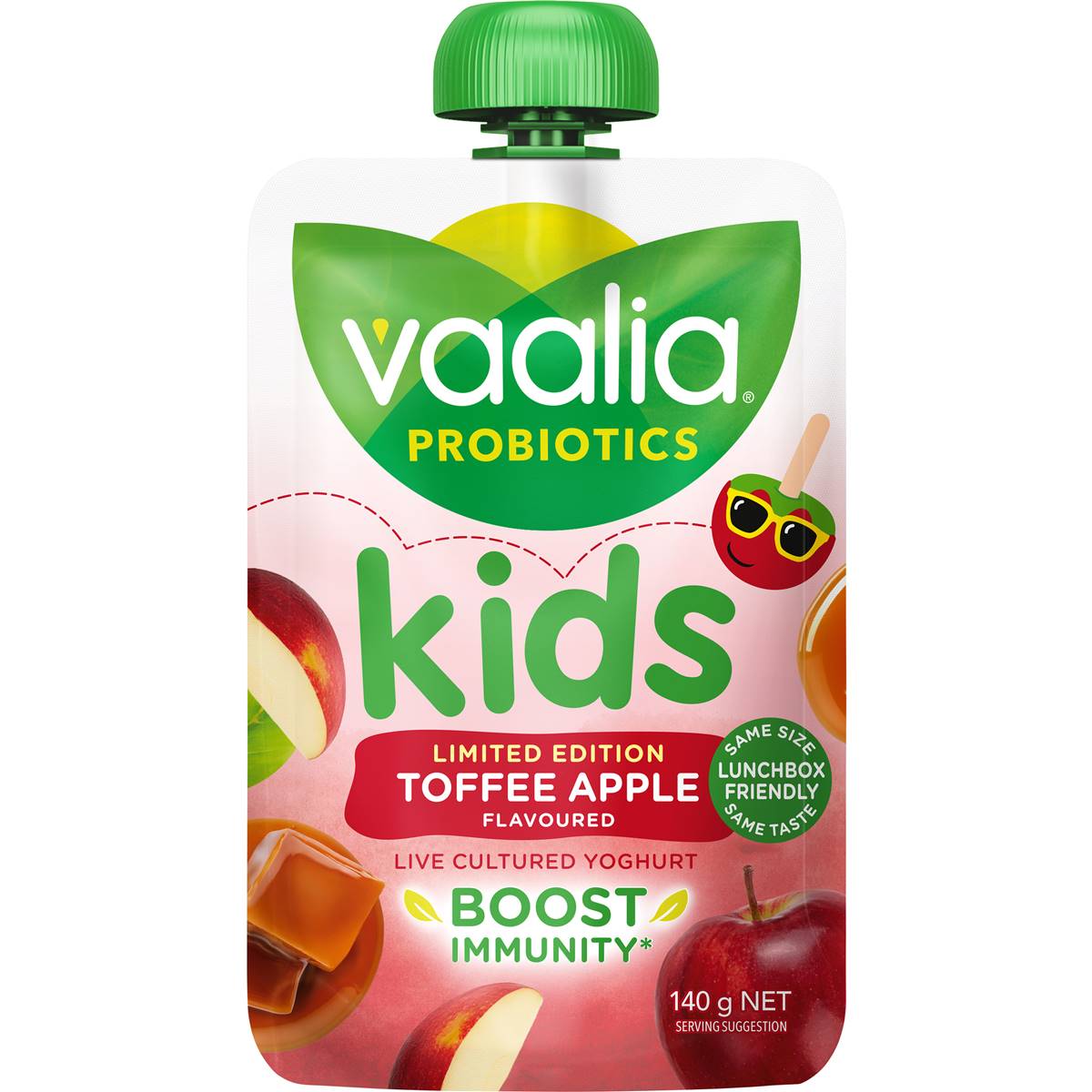 Vaalia Kids Yoghurt Pouch Toffee Apple