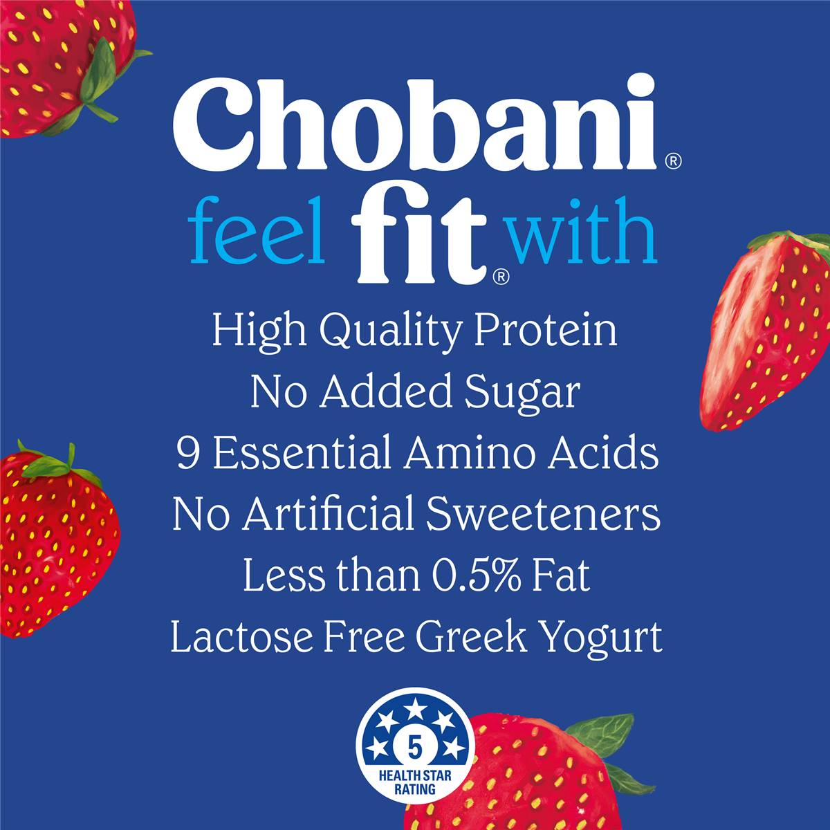 Chobani Fit Strawberry Greek Yogurt 680g | Woolworths