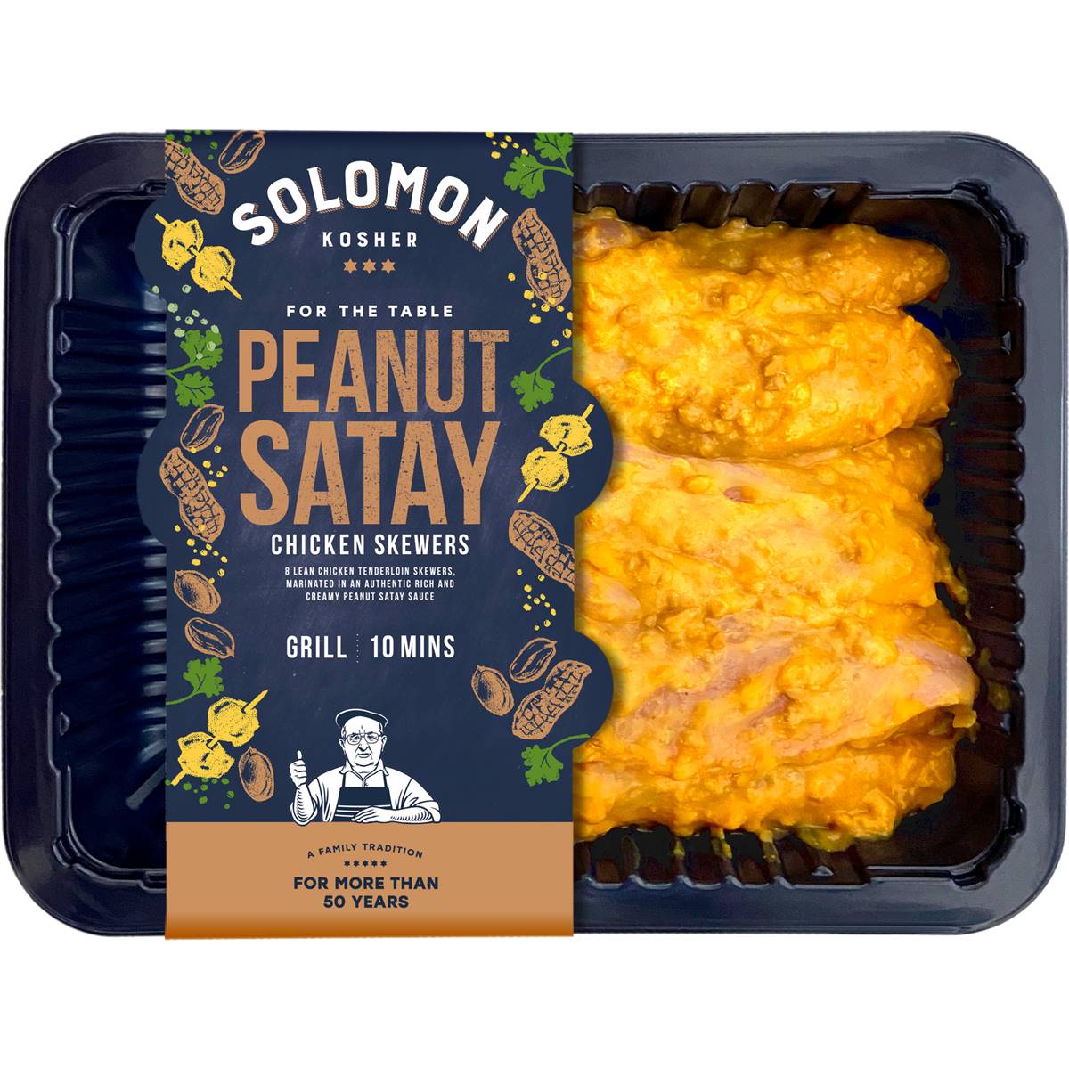 Solomon Peanut Satay Chicken Skewers