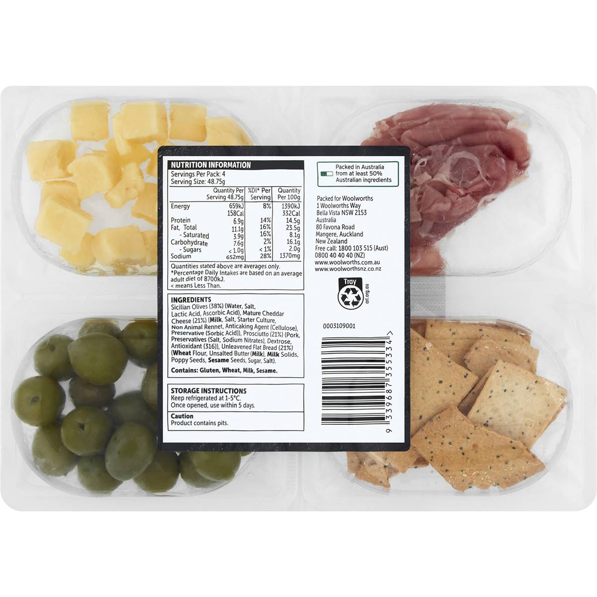 Woolworths Grazing Bites Selection Platter Small 195g Woolworths