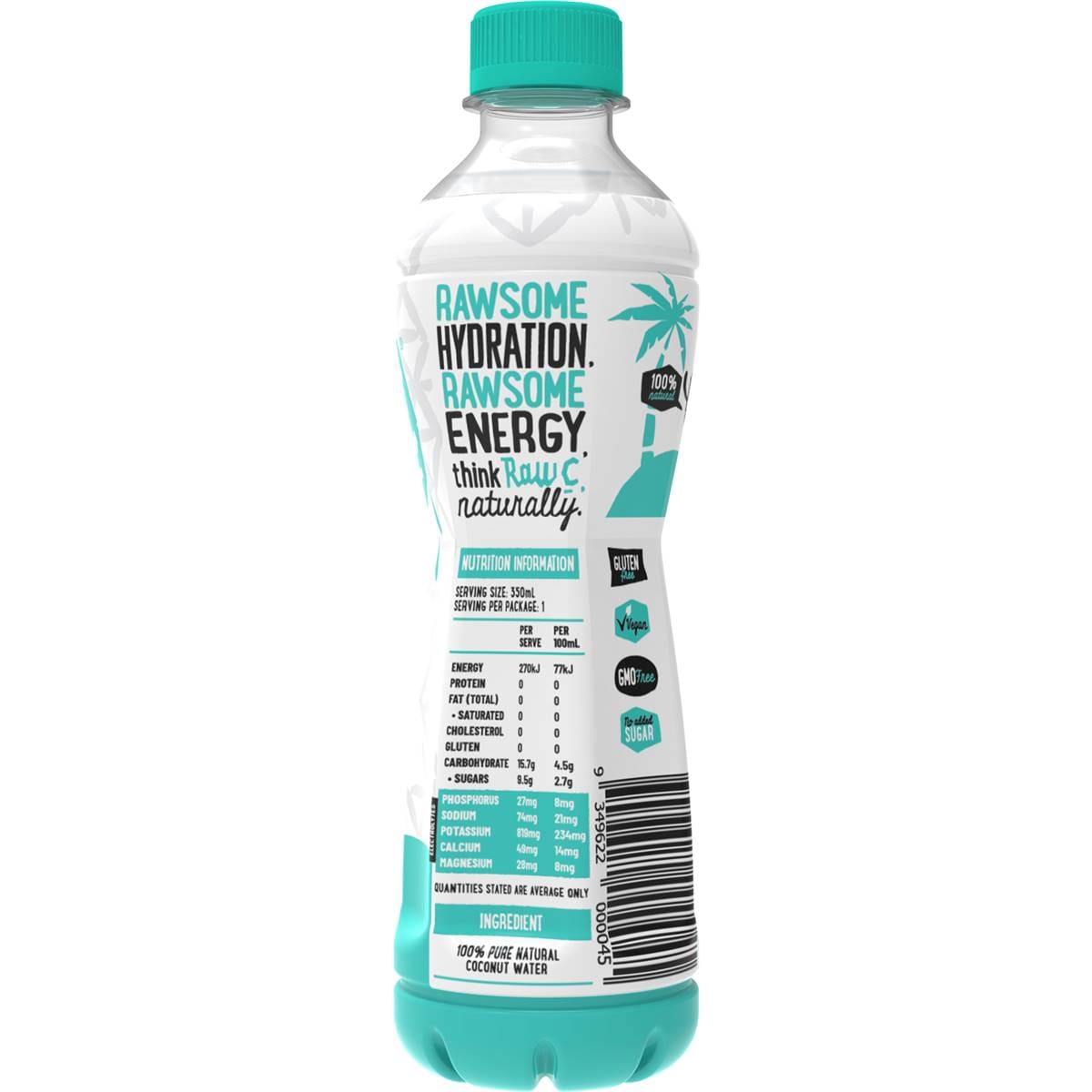 Raw C Pure Natural Coconut Water 350ml Woolworths