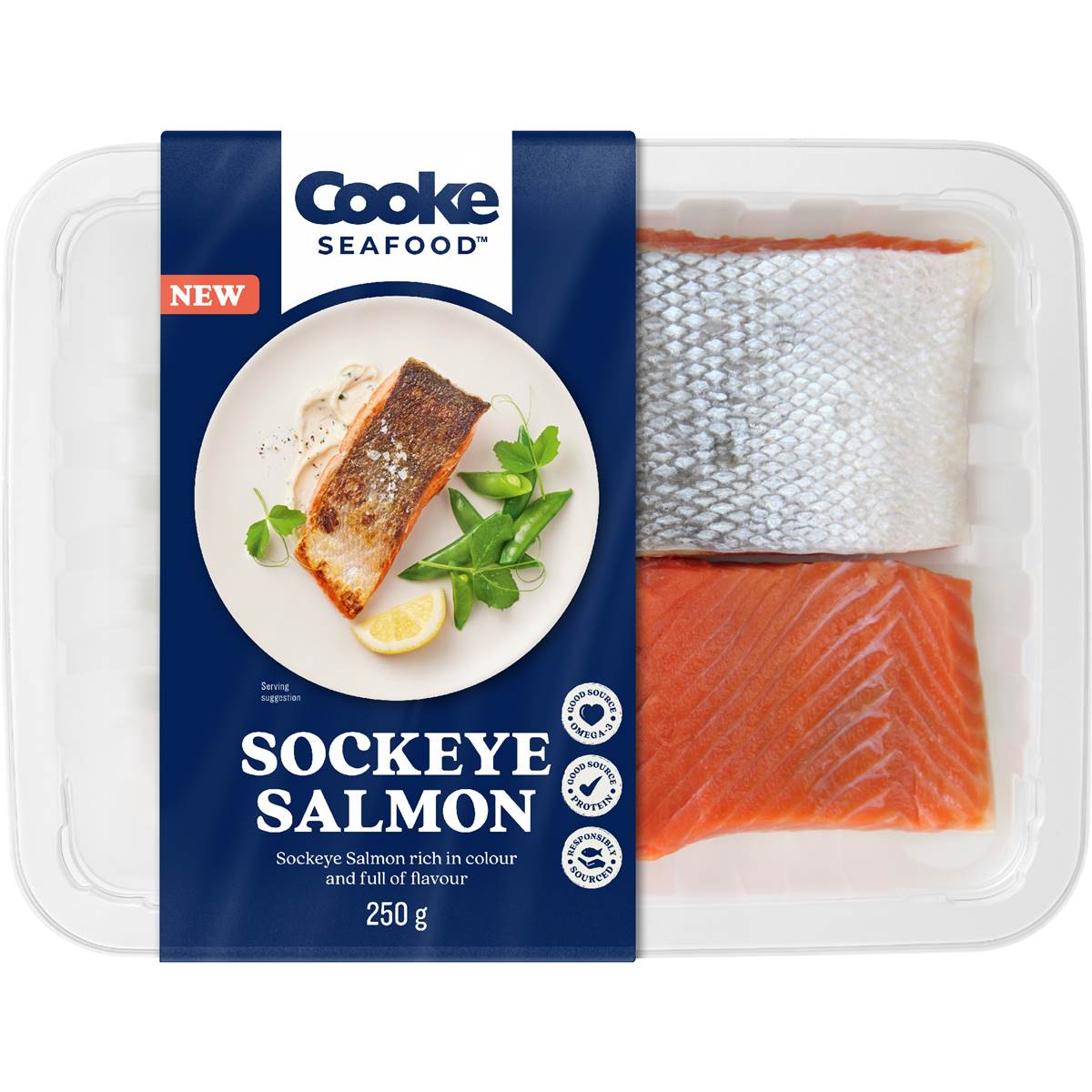 Cooke Seafood Sockeye Salmon Skin On 250g | Woolworths