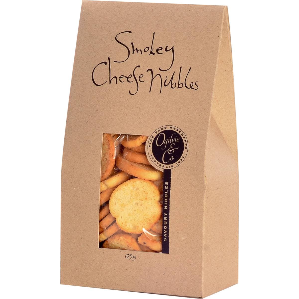 Ogilvie & Co. Smokey Cheese Nibbles 125g Woolworths