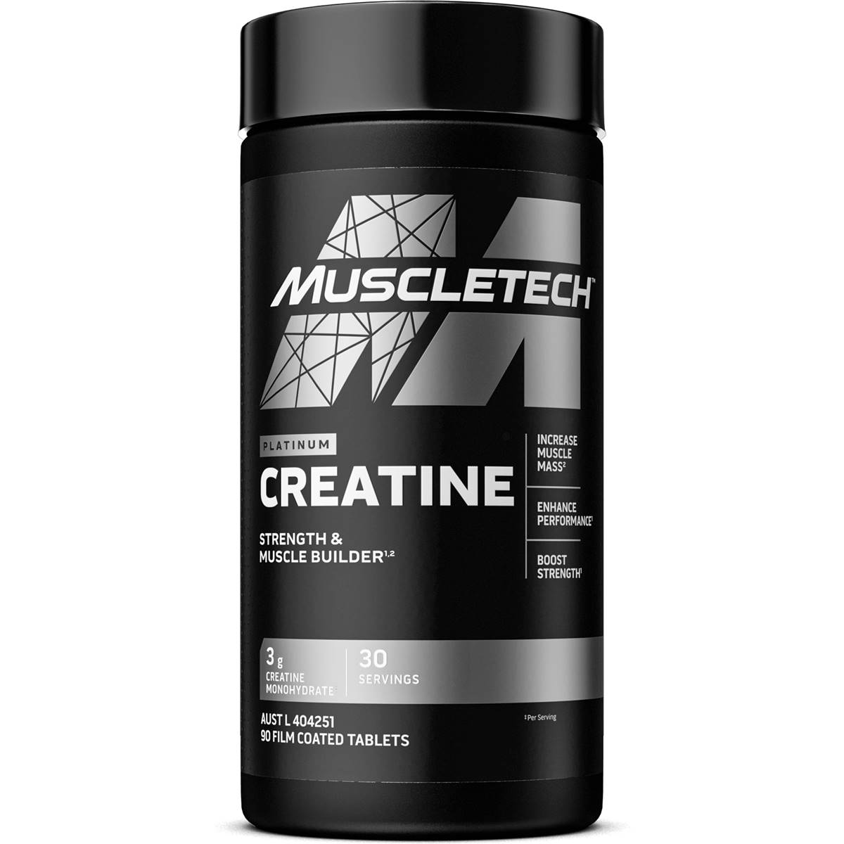 Muscle Tech Platinum Creatine Tablets 90 Pack | Woolworths