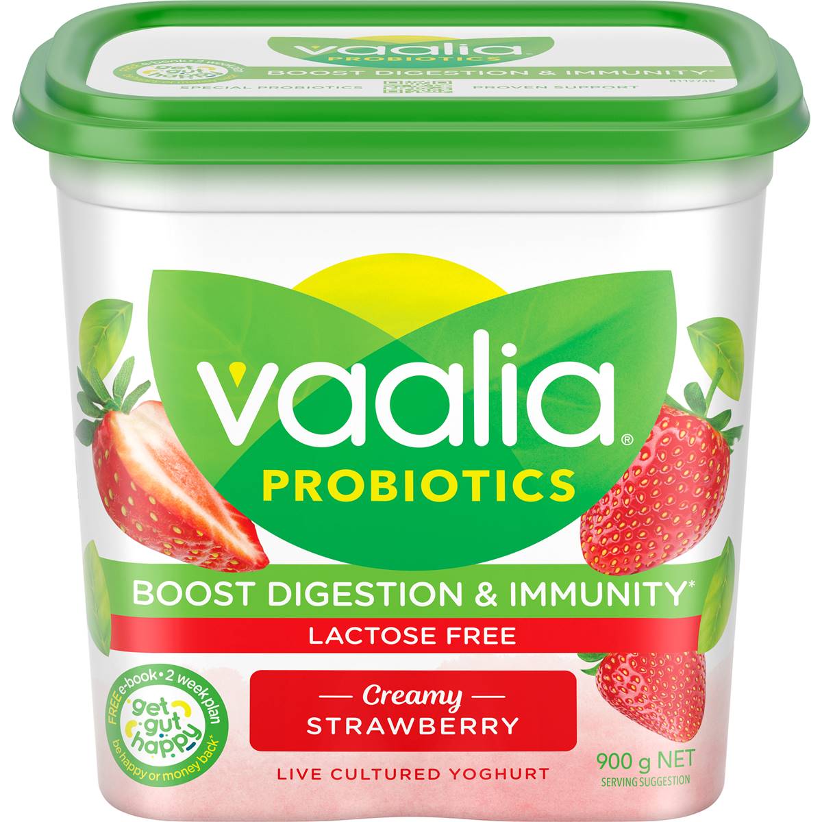 Vaalia Probiotics Yoghurt Lactose Free Strawberry